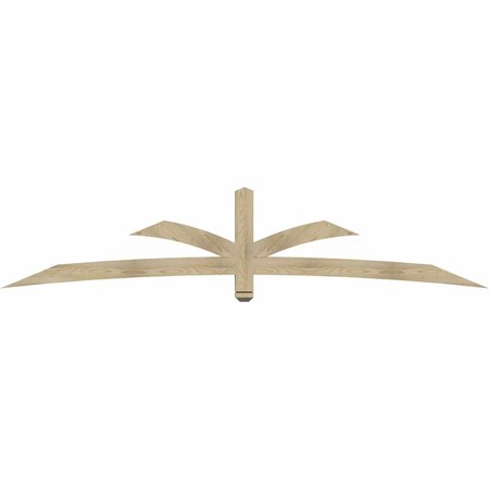 Ekena Millwork Davenport Rough Sawn Timber Gable Bracket, Douglas Fir, 108"W x 22"H x 4"D x 4"F, 5/12 Pitch GBW108X22X0404DAV00RDF
